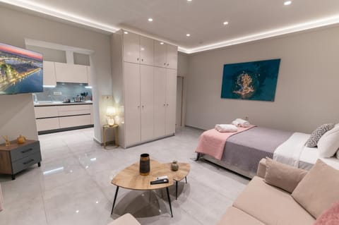 Bed, TV and multimedia, Living room, Bedroom