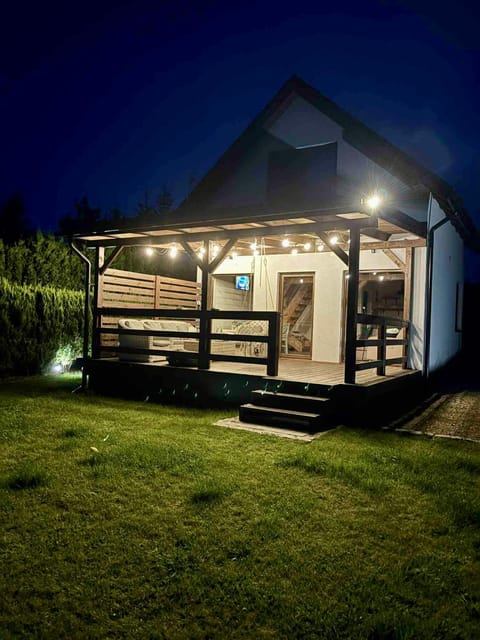Property building, Night, Garden, Garden view