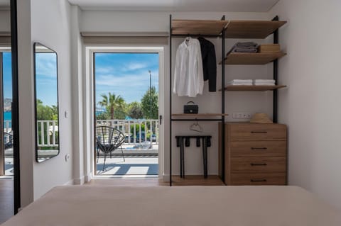 Bed, View (from property/room), Bedroom, towels, wardrobe