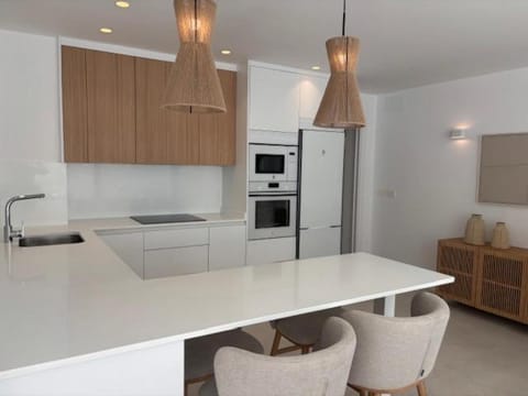 Kitchen or kitchenette, dishwasher