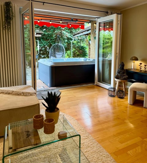 Hot Tub, View (from property/room), Living room