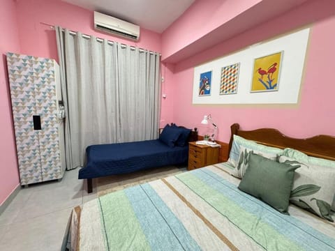 Bed, Photo of the whole room, Bedroom, wardrobe, air conditioner