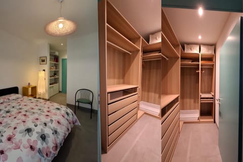 Bed, Photo of the whole room, Bedroom, wardrobe