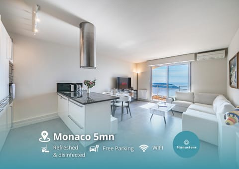 Patio, Balcony/Terrace, Living room, Seating area, Sea view, air conditioner