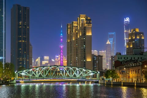 Property building, Night, City view