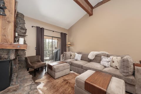Balcony/Terrace, Living room, Seating area, fireplace, furniture