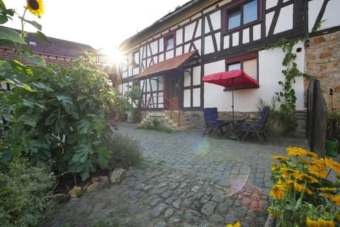 Property building, Patio, BBQ facilities, Seating area