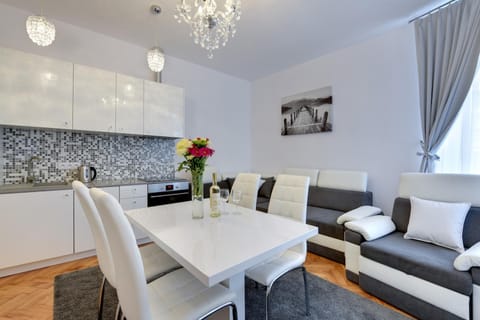 Kitchen or kitchenette, Living room, Dining area