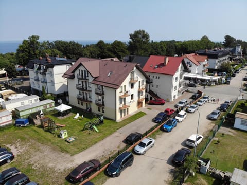 Property building, Bird's eye view, Street view, Parking