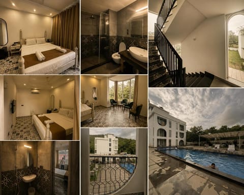 Bed, Bedroom, Pool view, Swimming pool