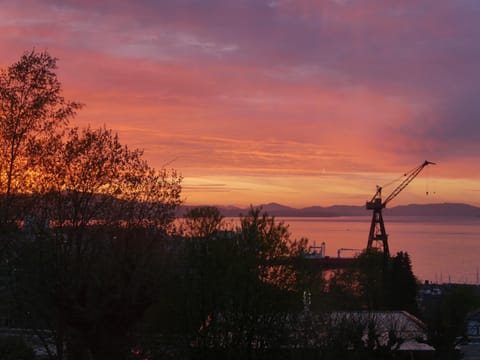 Natural landscape, Sea view, Sunset