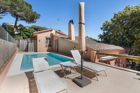 Property building, Living room, Swimming pool