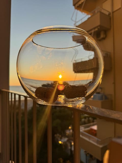 View (from property/room), Balcony/Terrace, Sea view, Sunset