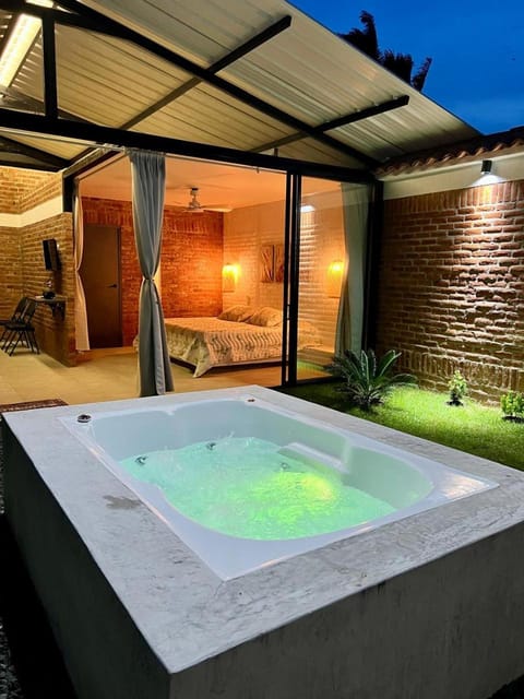 Property building, Night, Pool view