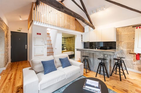 Kitchen or kitchenette, Living room, Dining area, Bedroom
