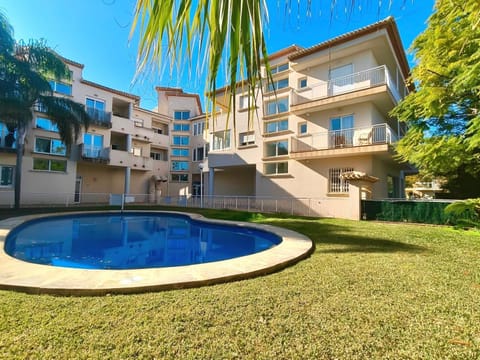 Property building, Living room, Swimming pool