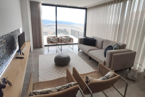 Property building, Living room, Swimming pool