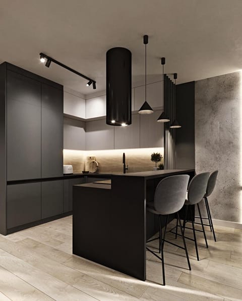 Kitchen or kitchenette, Dining area, stove
