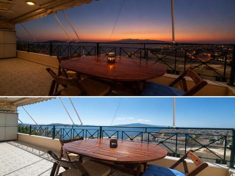Patio, Day, Natural landscape, View (from property/room), Balcony/Terrace, Sea view