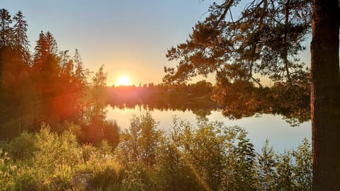 Natural landscape, Garden, Lake view, River view, Sunset