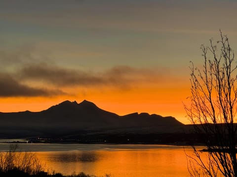 Natural landscape, Mountain view, Sunset