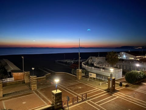 Night, Natural landscape, Sea view, Sunset