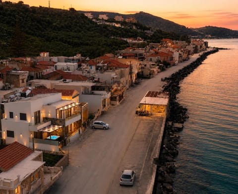 Property building, City view, Sea view, Street view, Sunset, Parking