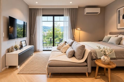 TV and multimedia, Living room, Photo of the whole room, air conditioner