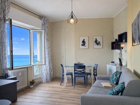 Living room, Seating area, Dining area, Sea view