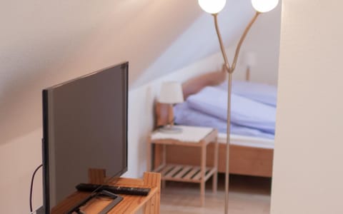 Property building, Living room, Bedroom