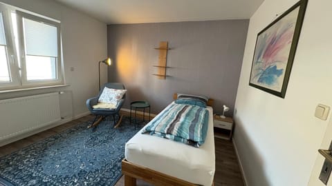 Bed, Photo of the whole room, Seating area, Bedroom