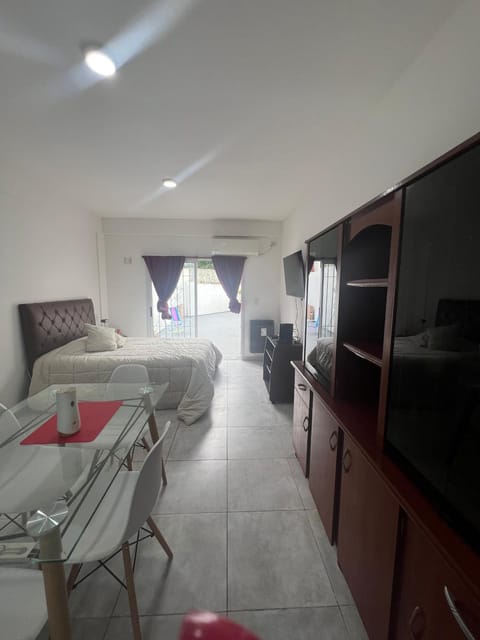 TV and multimedia, Kitchen or kitchenette, Seating area, Bedroom