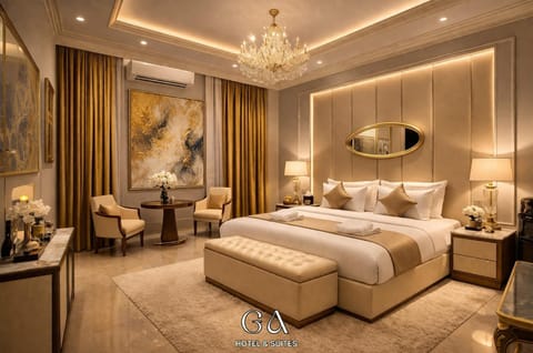 Bed, Living room, Photo of the whole room, Seating area, Bedroom