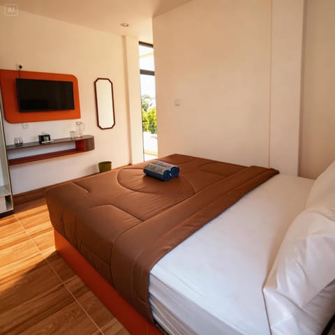 Bed, TV and multimedia, Bedroom