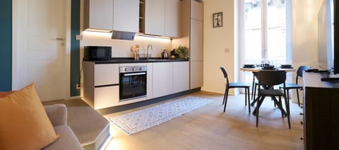 Kitchen or kitchenette, Living room, Dining area, dishwasher, oven, stove
