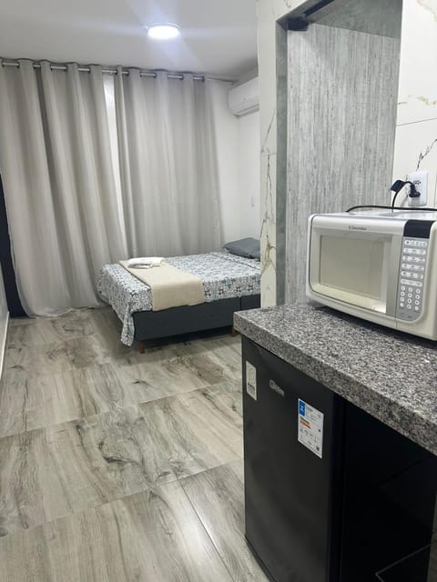 Bed, Kitchen or kitchenette, minibar