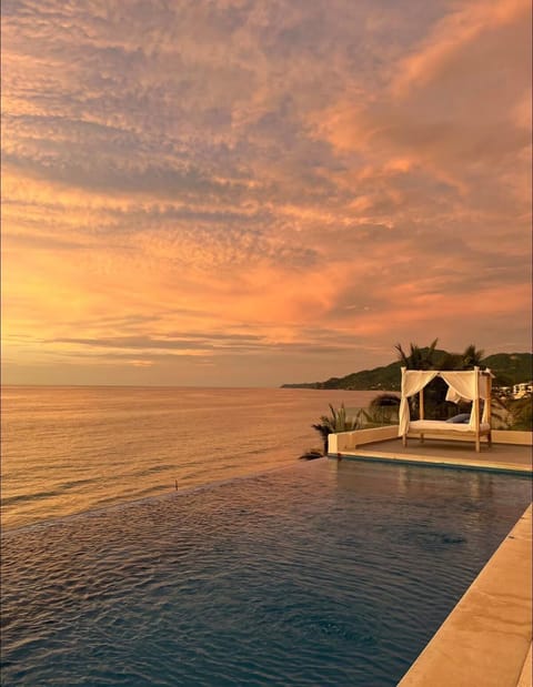 Sea view, Swimming pool, Sunset