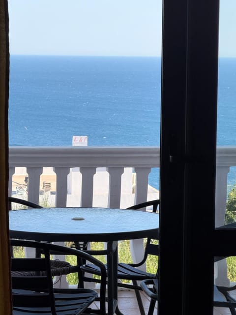 Patio, Day, Natural landscape, View (from property/room), Balcony/Terrace, Dining area, Sea view