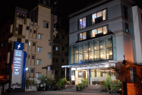 Property building, Facade/entrance, Night, Location