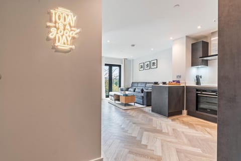 Living room, kitchen