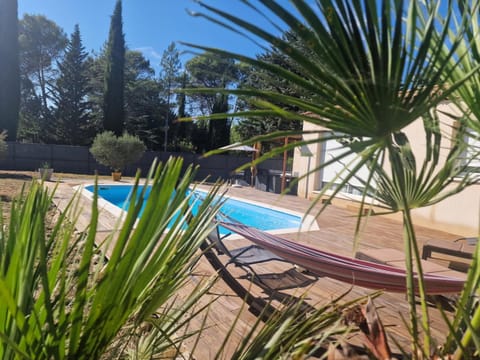 Natural landscape, Garden, Garden view, Pool view, Swimming pool