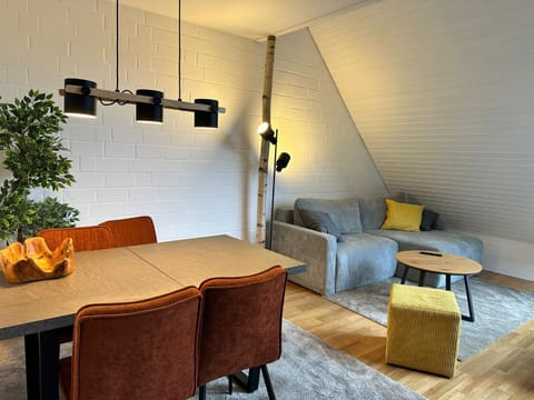 Living room, Seating area, Dining area