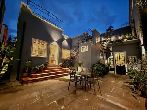 Property building, Patio, Night