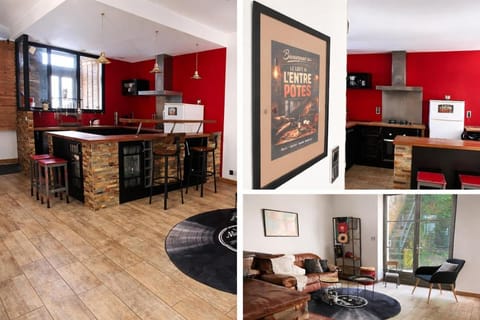 Kitchen or kitchenette, Living room