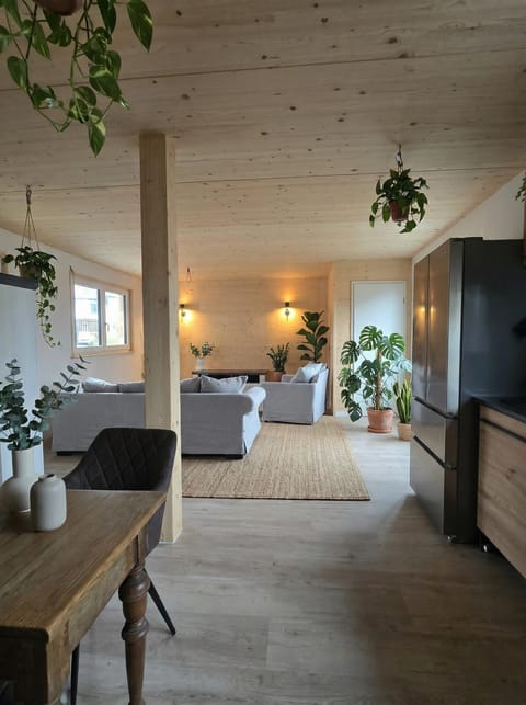 Kitchen or kitchenette, Living room, Dining area
