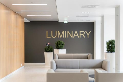 Seating area, Text overlay