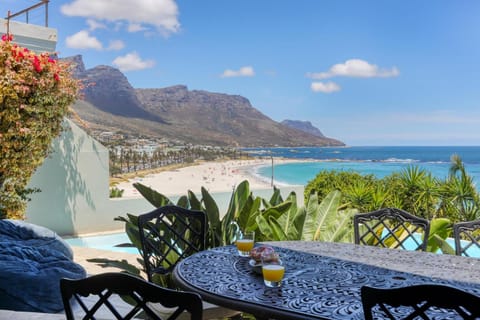 Patio, View (from property/room), Balcony/Terrace, Balcony/Terrace, Seating area, Dining area, Beach, Mountain view, Sea view