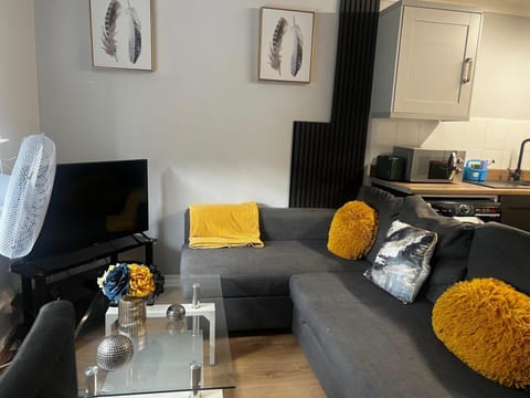 TV and multimedia, Kitchen or kitchenette, Living room, Seating area