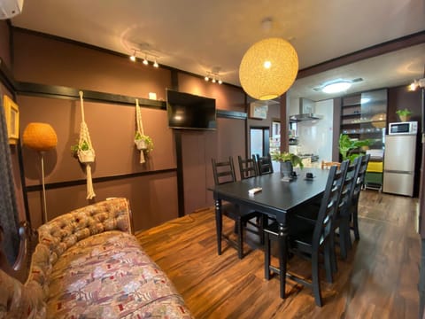 Kitchen or kitchenette, Living room, Dining area