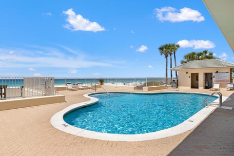 Patio, Day, Natural landscape, Balcony/Terrace, Beach, Pool view, Sea view, Swimming pool, sunbed